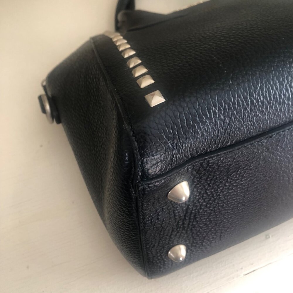 VALENTINO by Mario Valentino Minimi Studded Leather Bag Satchel - Picture 8 of 15